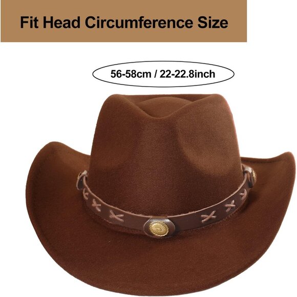 Western Cowgirl Hat and Paisley Bandana Set for Women Vintage Costume - Picture 3 of 7